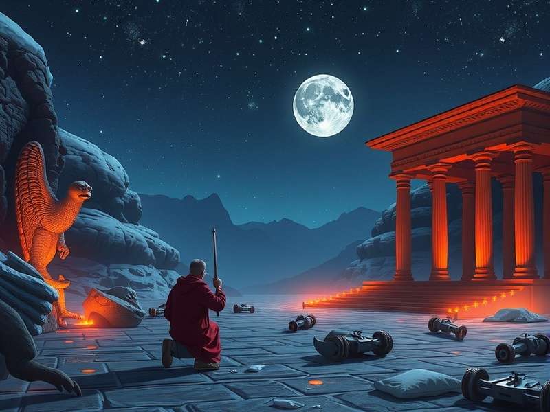 Artistic reconstruction of Plato's Academy in Athens