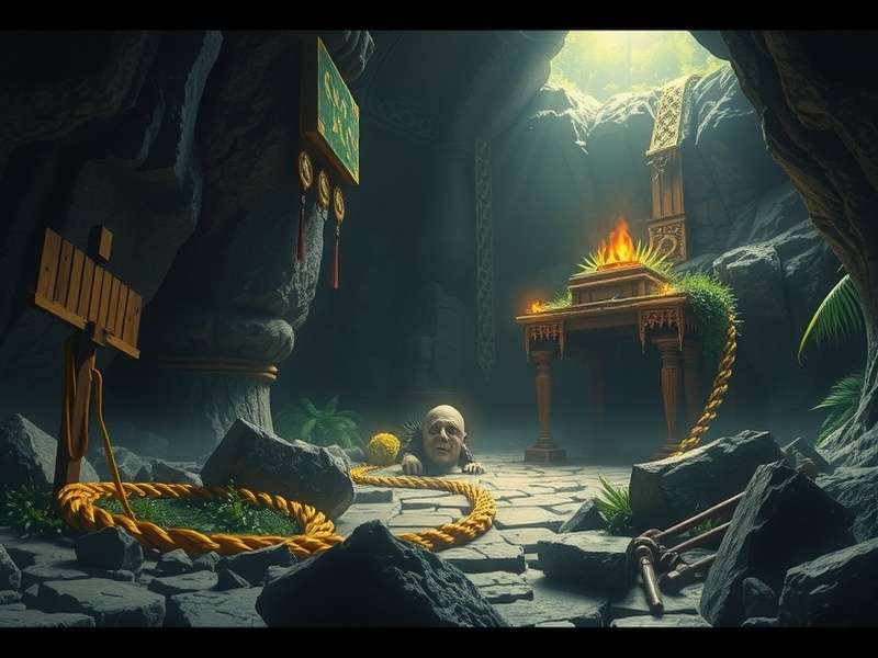 A modern artistic depiction of Plato's Allegory of the Cave showing shadows on a wall