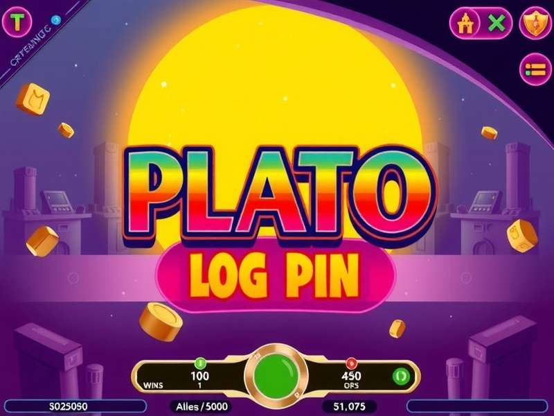 Plato gaming interface showing login screen