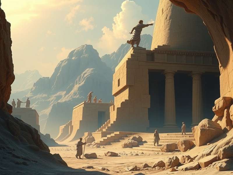 Diagram illustrating Plato's Cave Allegory showing prisoners, shadows, fire, and the outside world