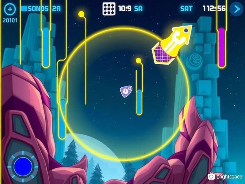 A modern digital interface with classical architectural elements, representing Plato Brightspace