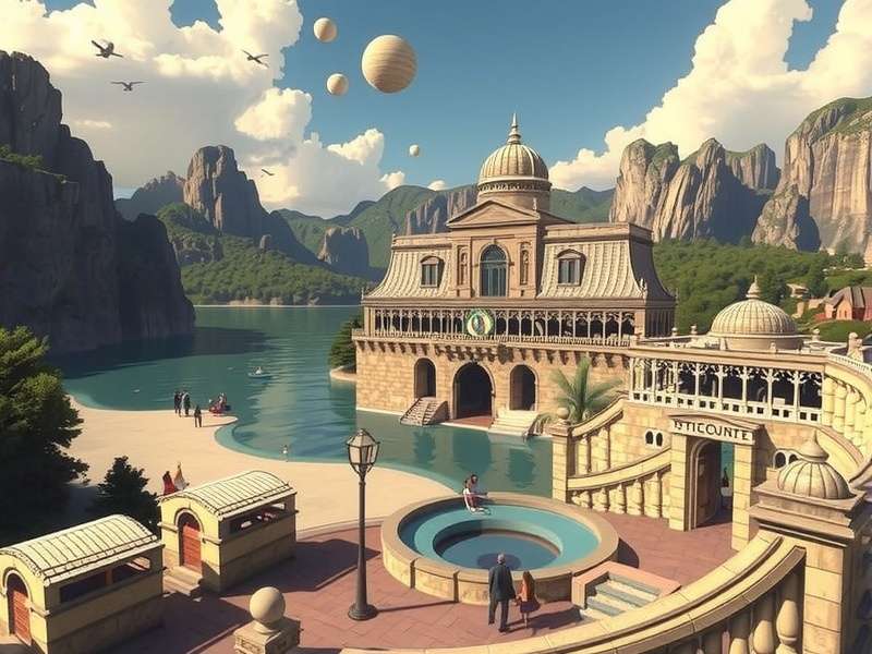 Digital art depicting a stylised Socrates speaking in an ancient Athenian court