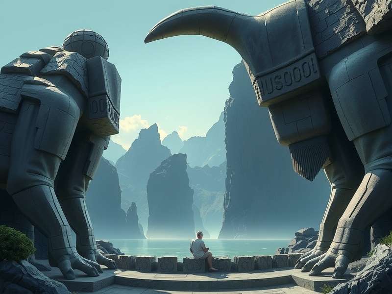 Artistic depiction of Plato's Allegory of the Cave showing prisoners watching shadows and one escaping towards the light