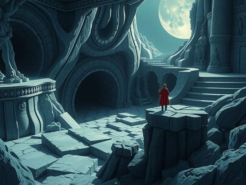 Detailed diagram illustrating Plato's Cave Allegory with prisoners, shadows, fire, puppeteers, and the outside world