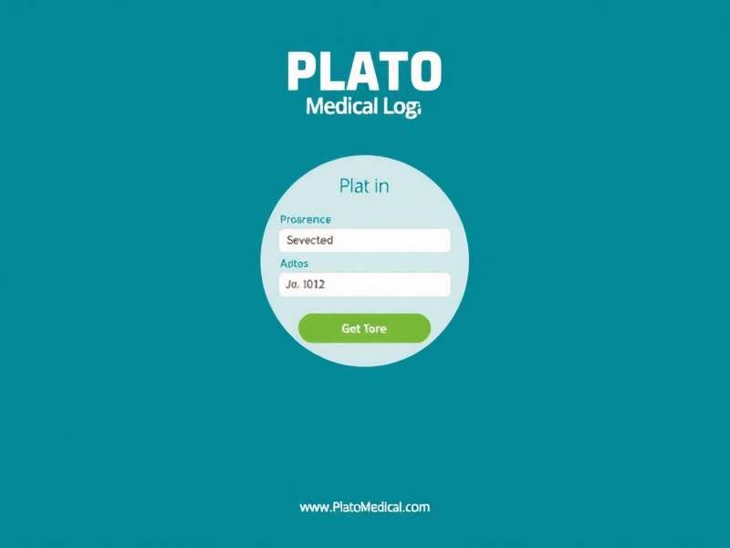 Plato Medical Login interface showing secure authentication process