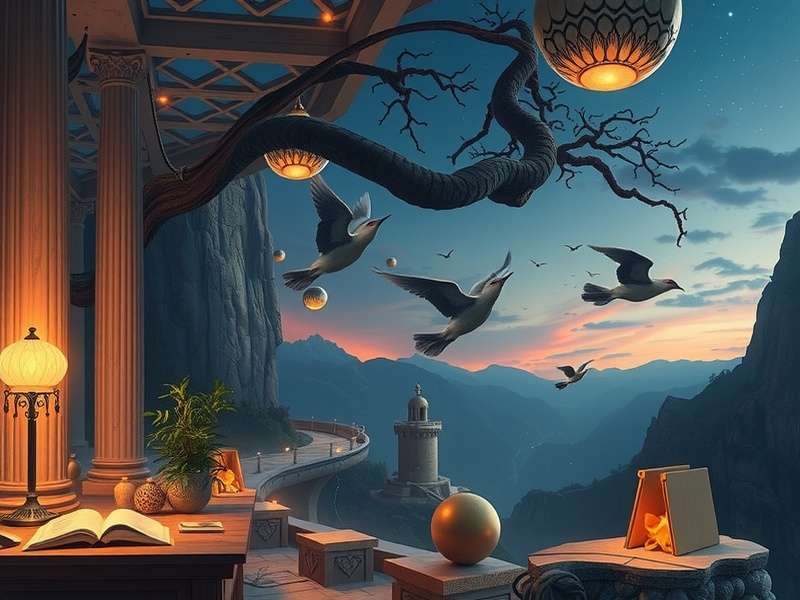 Ancient Greek scroll and a modern game controller side by side