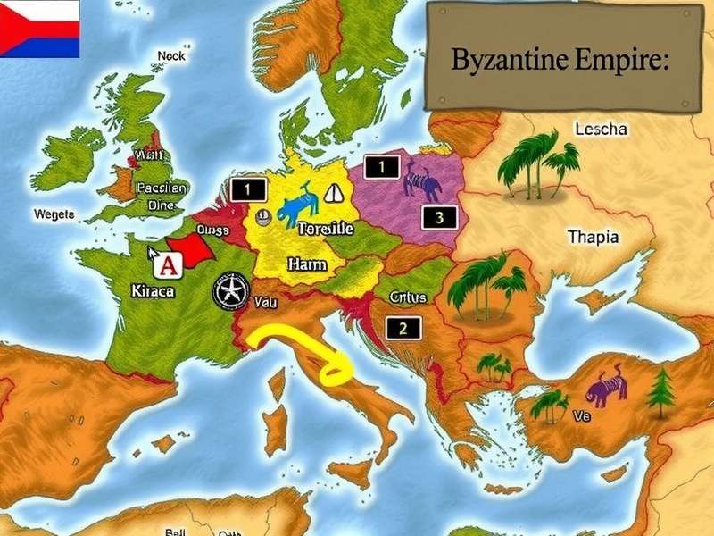 A detailed Byzantine manuscript page showing Greek text and intricate gold leaf decoration