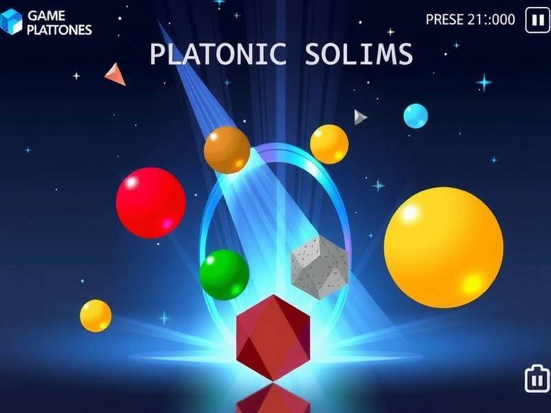 All five Platonic solids arranged artistically with mathematical formulas in background