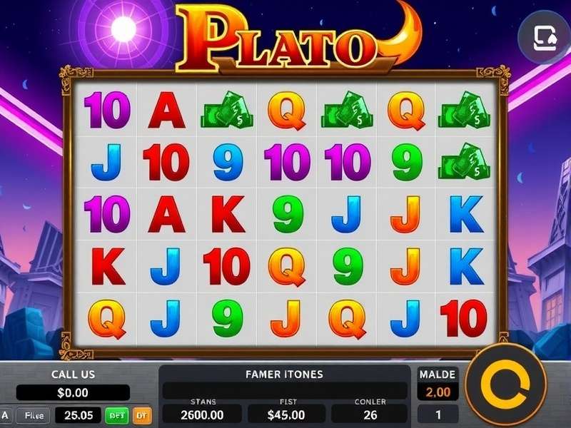 Plato Game interface showing unlimited coins and resources on a mobile device