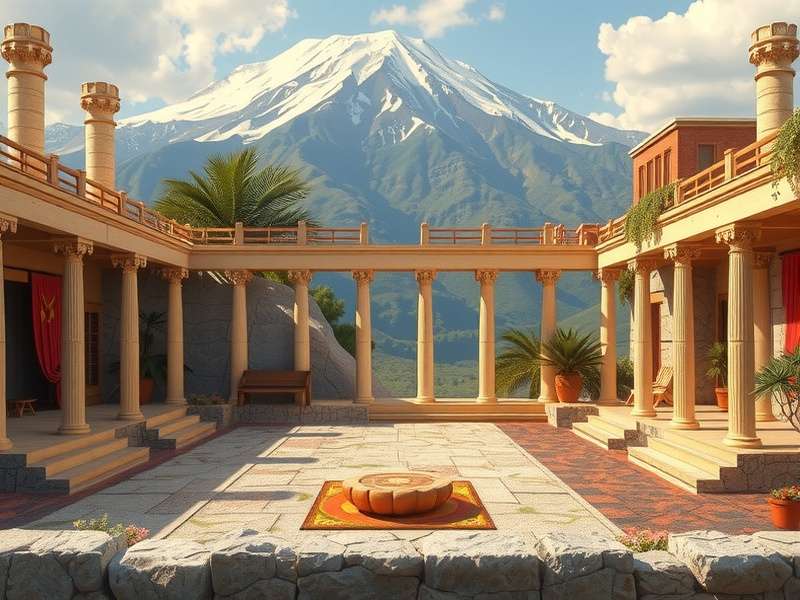 Digital landscape representing the Plato gaming platform with connections and nodes