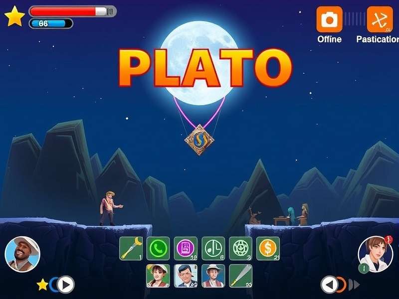 Plato Streaming platform visual — merging gaming with philosophical inquiry
