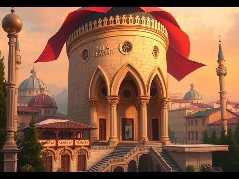 Panoramic view of Constantinople with the Hagia Sophia dominating the skyline, showing the city's unique blend of Eastern and Western architecture.