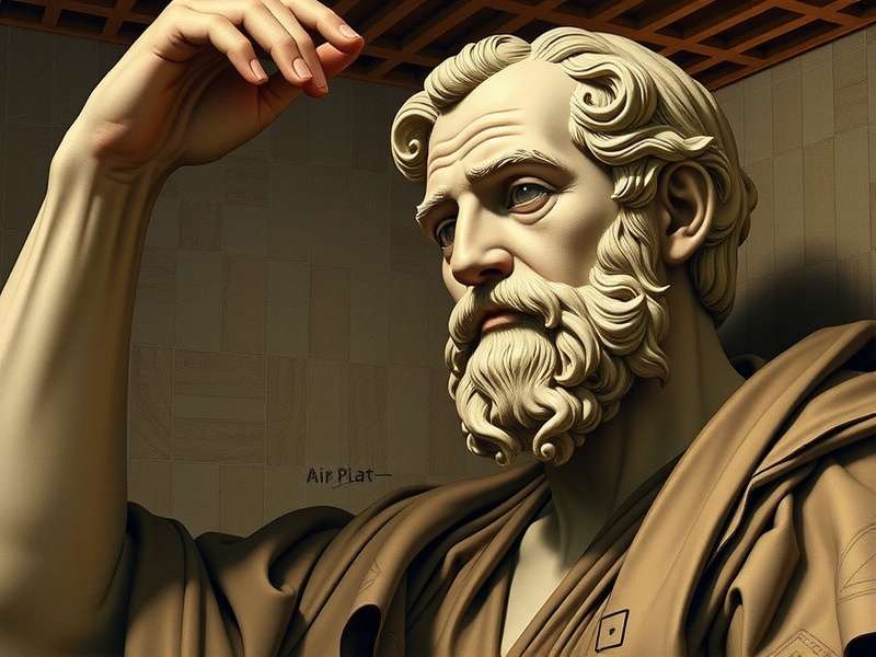 Collage of Plato's Academy, a medieval manuscript, a modern university lecture hall, and a digital interface — showing the transmission of Platonic ideas through time.