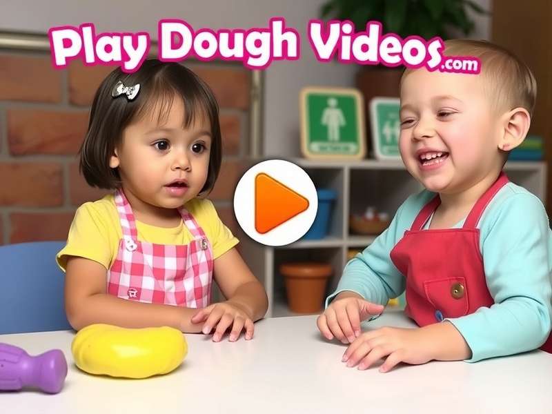 Colourful Play Dough creations featuring sculpted shapes and vibrant modelling clay designs